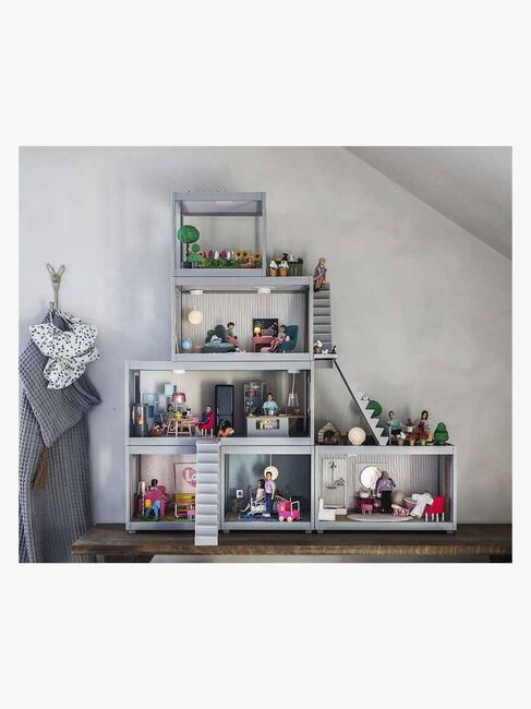 Lundby Dukkehustilbehør Spotlights & Gulvlampe, Beige/Hvid