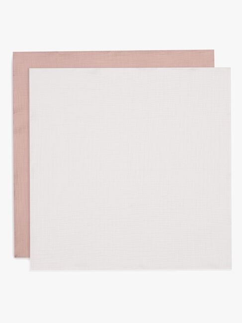 Jollein Tæppe/ Stofble i Musselin 4-pak, Wild Rose/Ivory