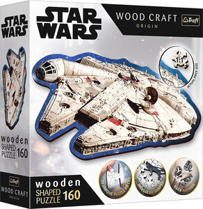 Trefl Wood Craft Origin Star Wars Puslespil Millennium Falcon 160 Brikker
