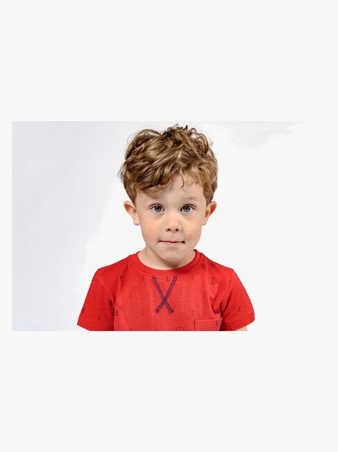 Ebbe Boston T-Shirt, Blue Anchors