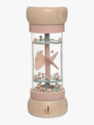 Jollein Rain Rattle Lovely Birds Trærangle, Pink