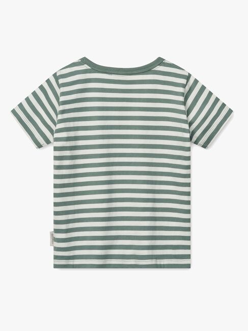 LIEWOOD Apia Placement T-shirt, Circus/Stripe peppermint/Creme de la creme