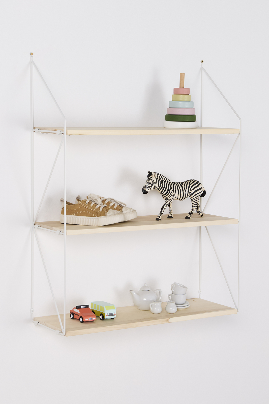 Minitude Hylde Brooklyn 3-Plan, Natur/Hvid