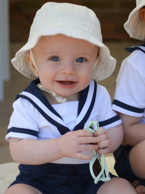 Geggamoja Sejlersæt Baby, Hvid