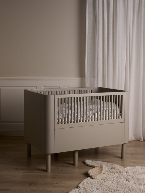 Alice & Fox JUNE Vokseseng inkl Sengesæt AVIVA 100x130, Dusk Beige