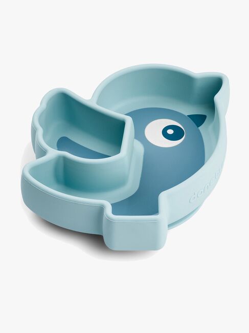 Done By Deer Stick & Stay Silikonetallerken Birdee, Blue