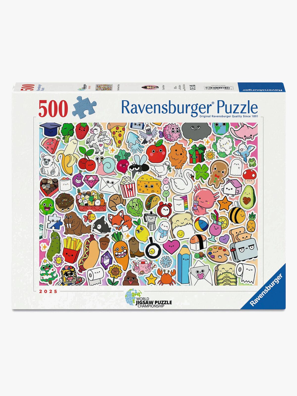 Ravensburger Puslespil Cute Kawaii Chaos 500 Brikker
