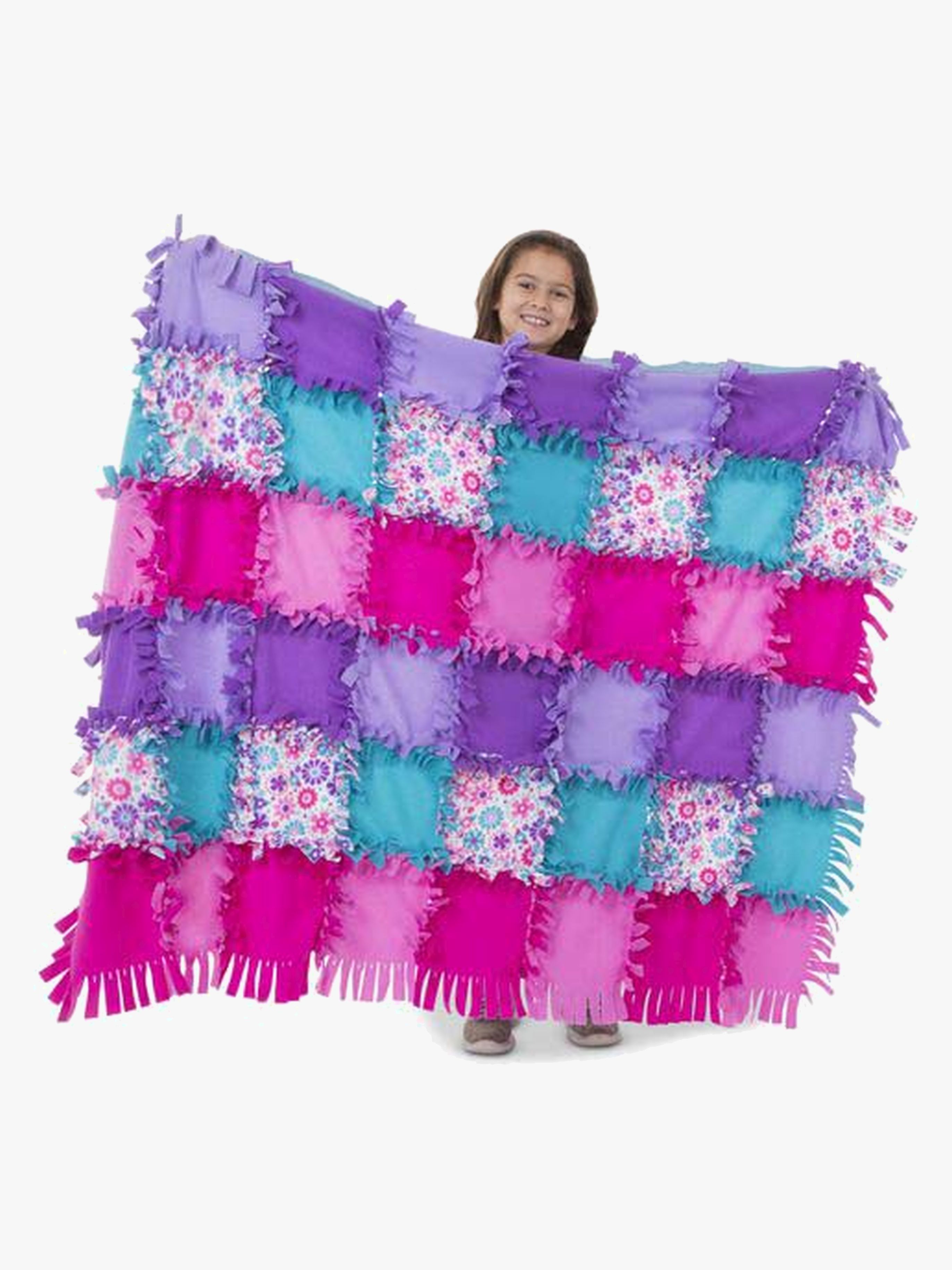 Melissa & Doug Skabt af Mig Blomstret Fleece Tæppe
