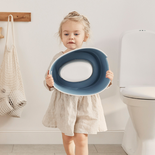 BabyBjörn Smart Potte, Deep Blue/White