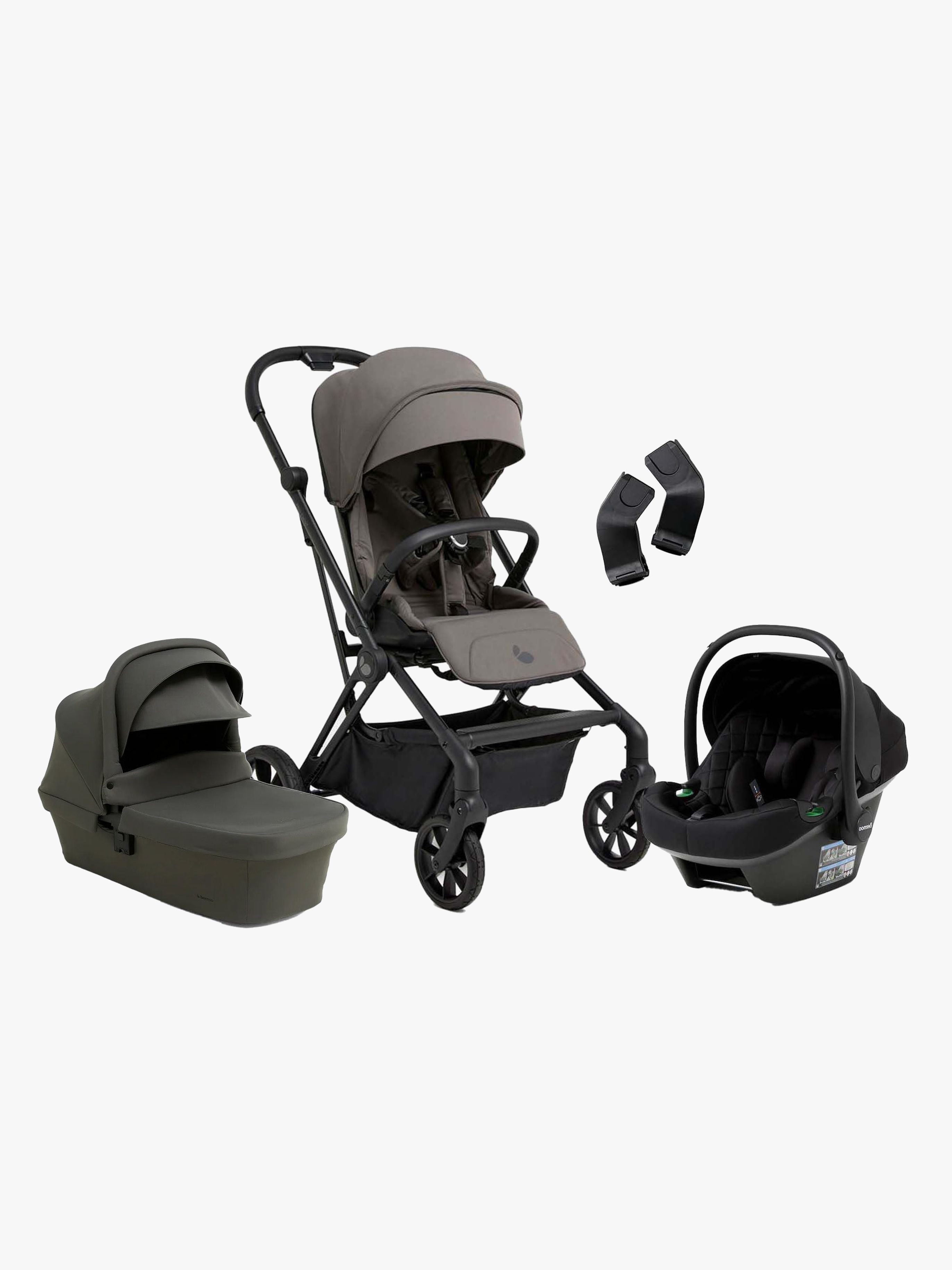 Beemoo Pro Twist Duovogn inkl. Beemoo Route Autostol Baby, Mocha Grey/Black Stone