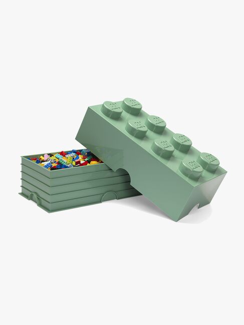 LEGO Opbevaringskasse 8, Sand Grøn