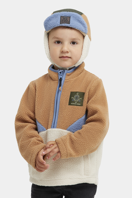 Nordbjörn Rydal Fleecetrøje, Tobacco Brown/Stonewash/Oatmeal