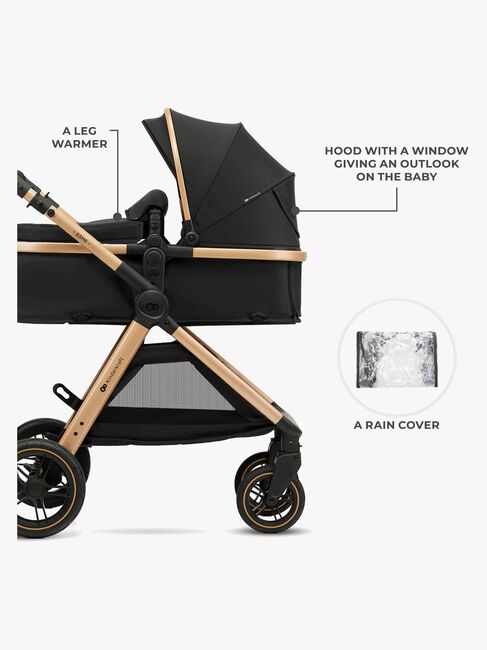 Kinderkraft ESME PRO 3-in-1 Duovogn Travelsystem, Pure Black