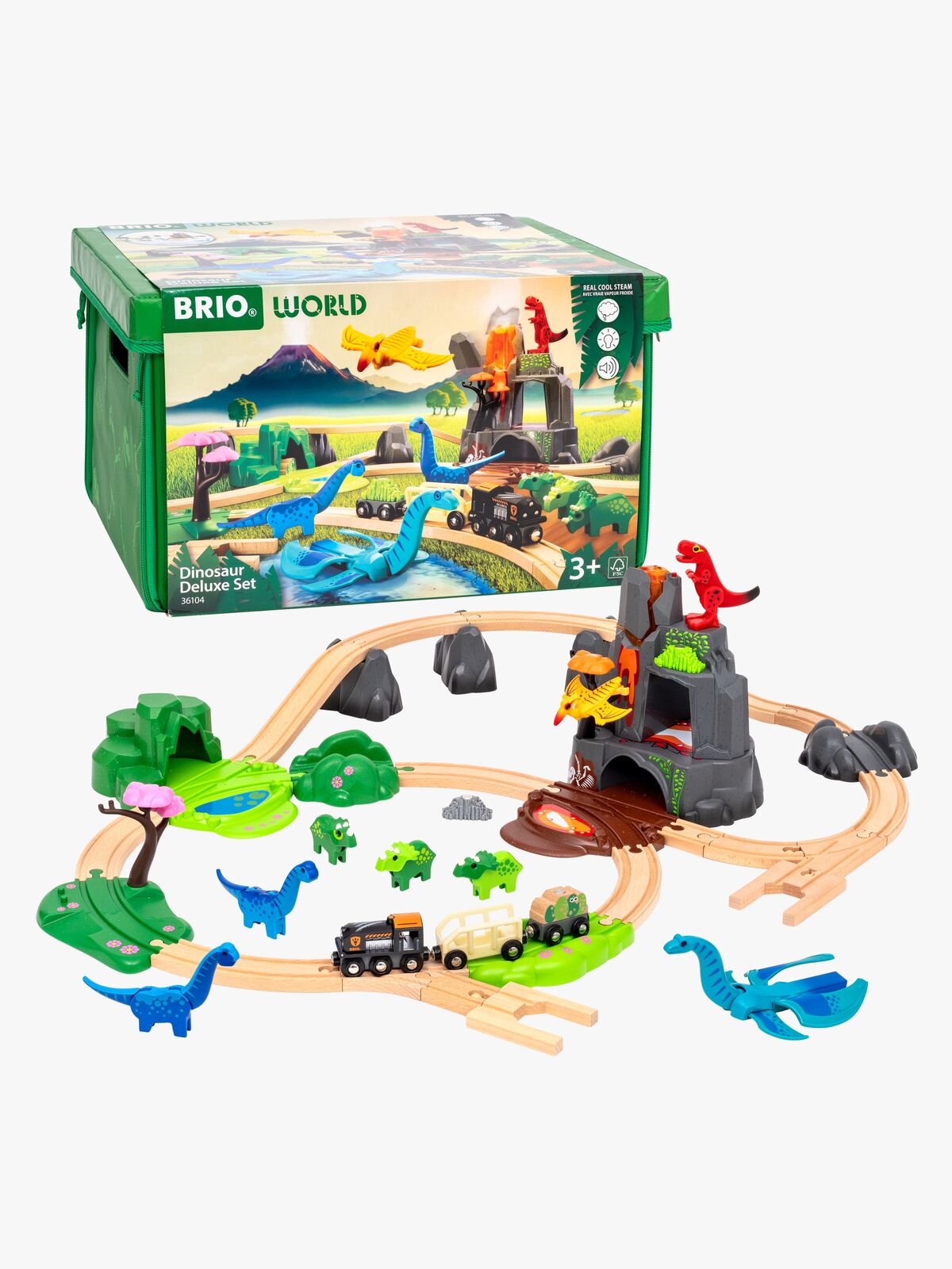 BRIO World 36104 Deluxe-sæt med Dinosaurer