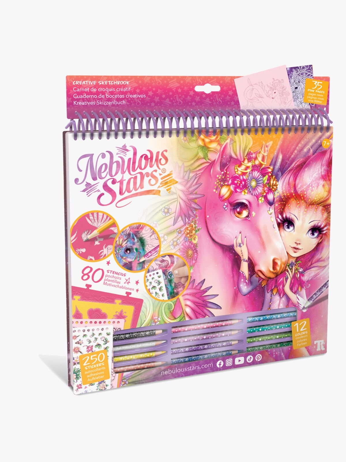 Nebulous Stars Large Kreativ Skitseblok Forest Nebulous Horses