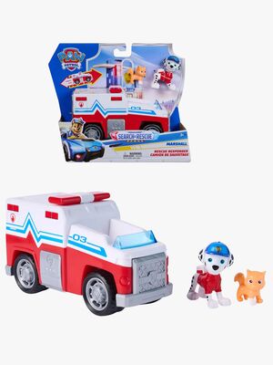 Paw Patrol Search & Rescue Redningskøretøj med Figur Marshall