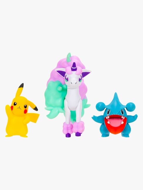 Pokémon Battle Figursæt Pikachu, Gible & Ponyta 3-pak