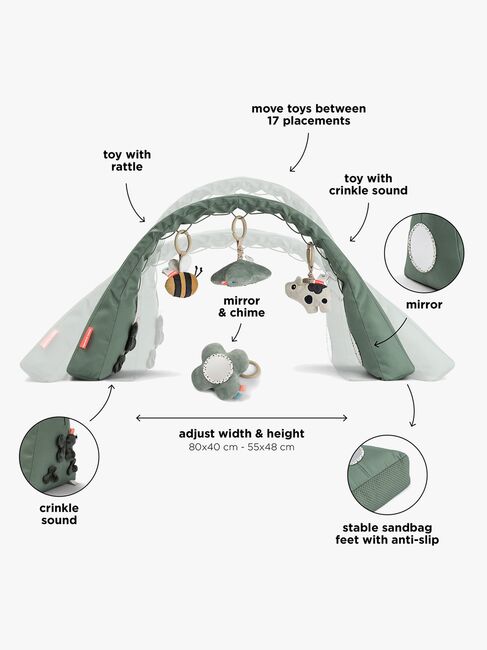 Done By Deer Tiny Farm Aktivitetstæppe, Green