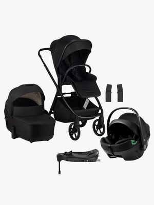 EasyWalker Zoey Duovogn inkl. Axkid GOKID Autostol Baby & Base, Pure Black
