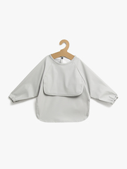 Beemoo CARE Bib  Langærmet Hagesmæk, Light Grey