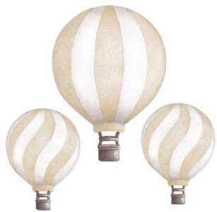Stickstay Wallsticker Vintage Balloons, Lys beige