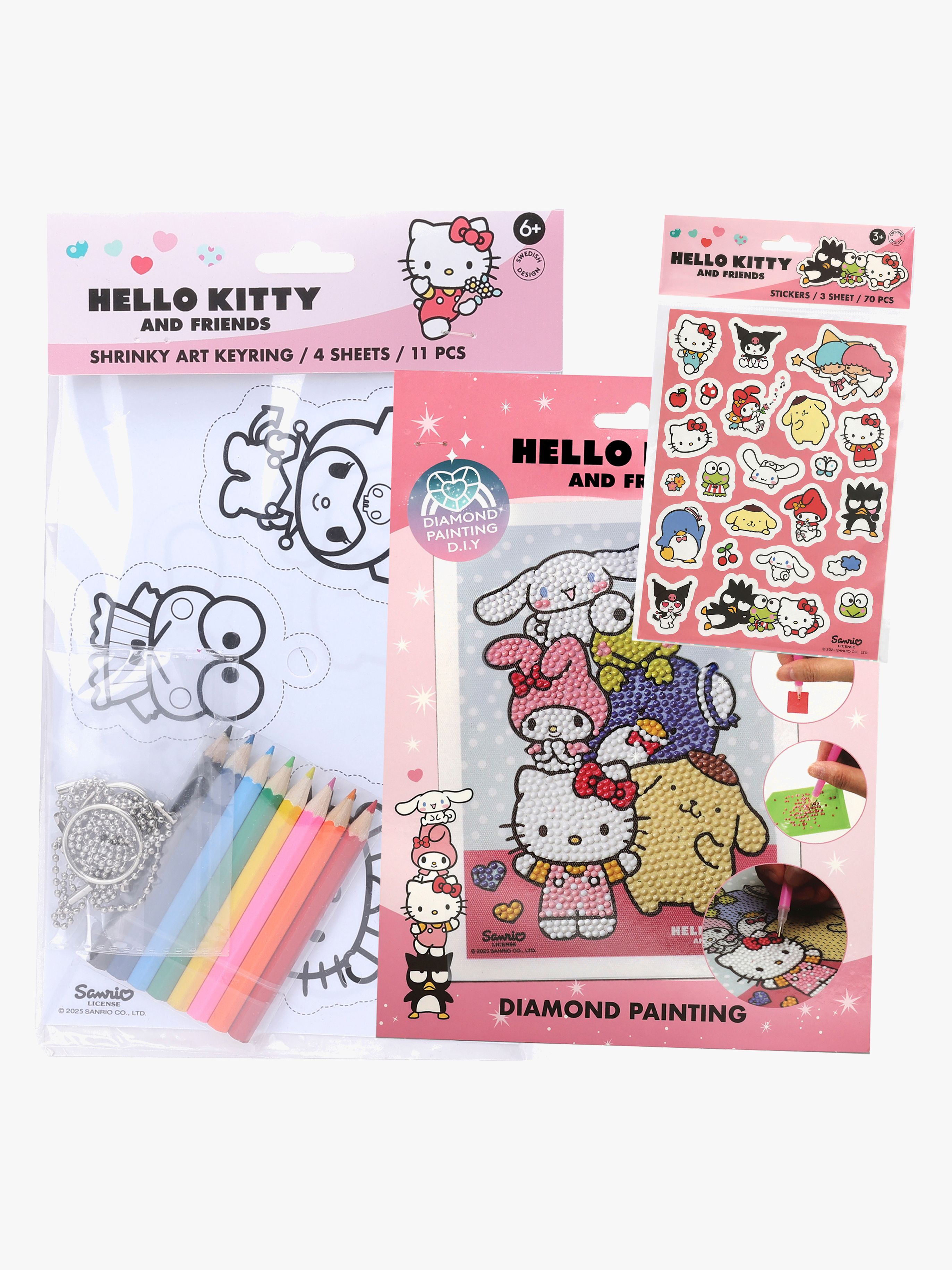 Hello Kitty Kreasæt med Klistermærker