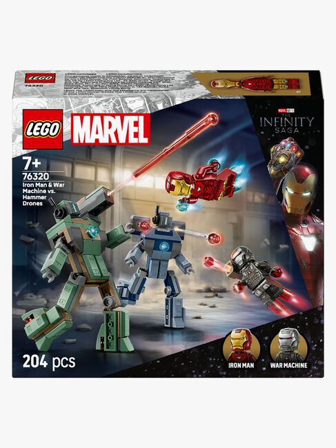 LEGO Super Heroes 76320 Iron Man og War Machine mod Hammer-droner