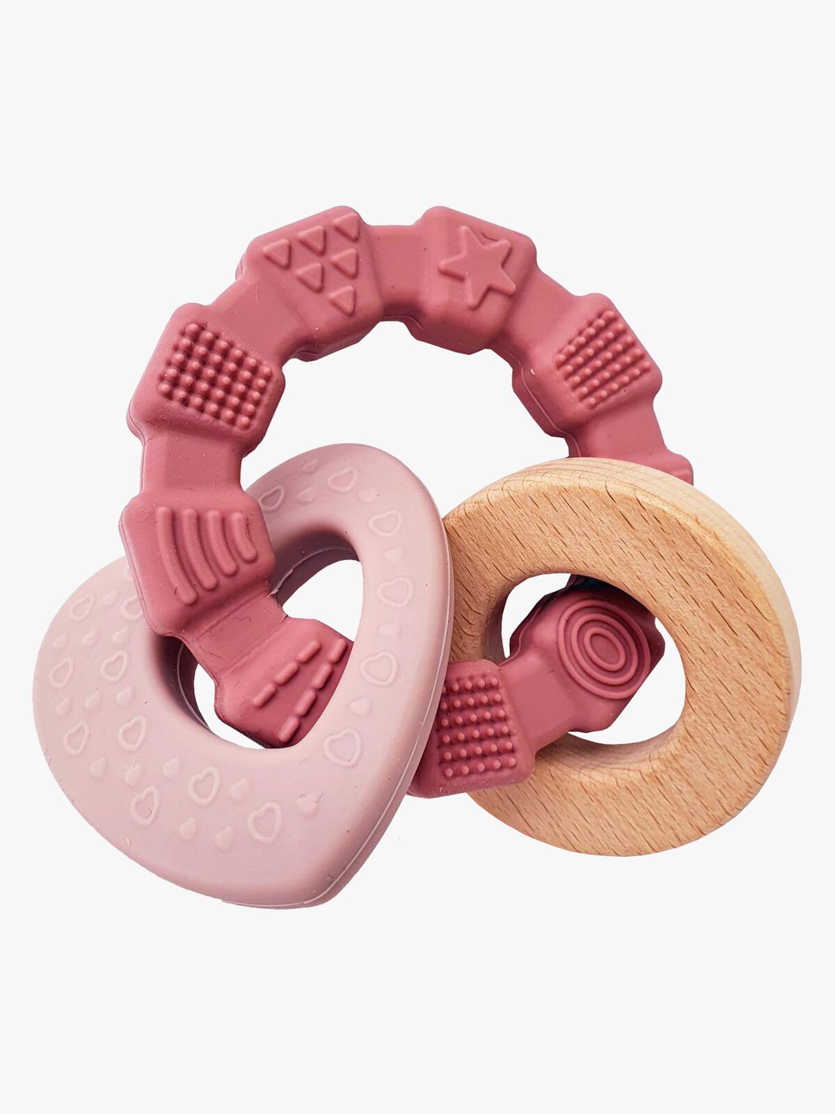 Summerville Organic Bidelegetøj Hjerte, Lyserød