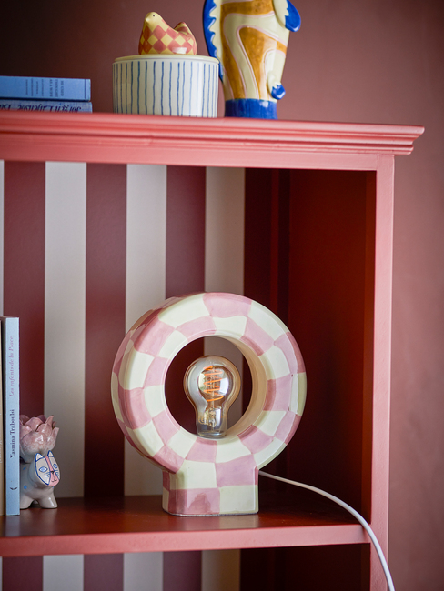 Bloomingville Vialini Bordlampe, Rose