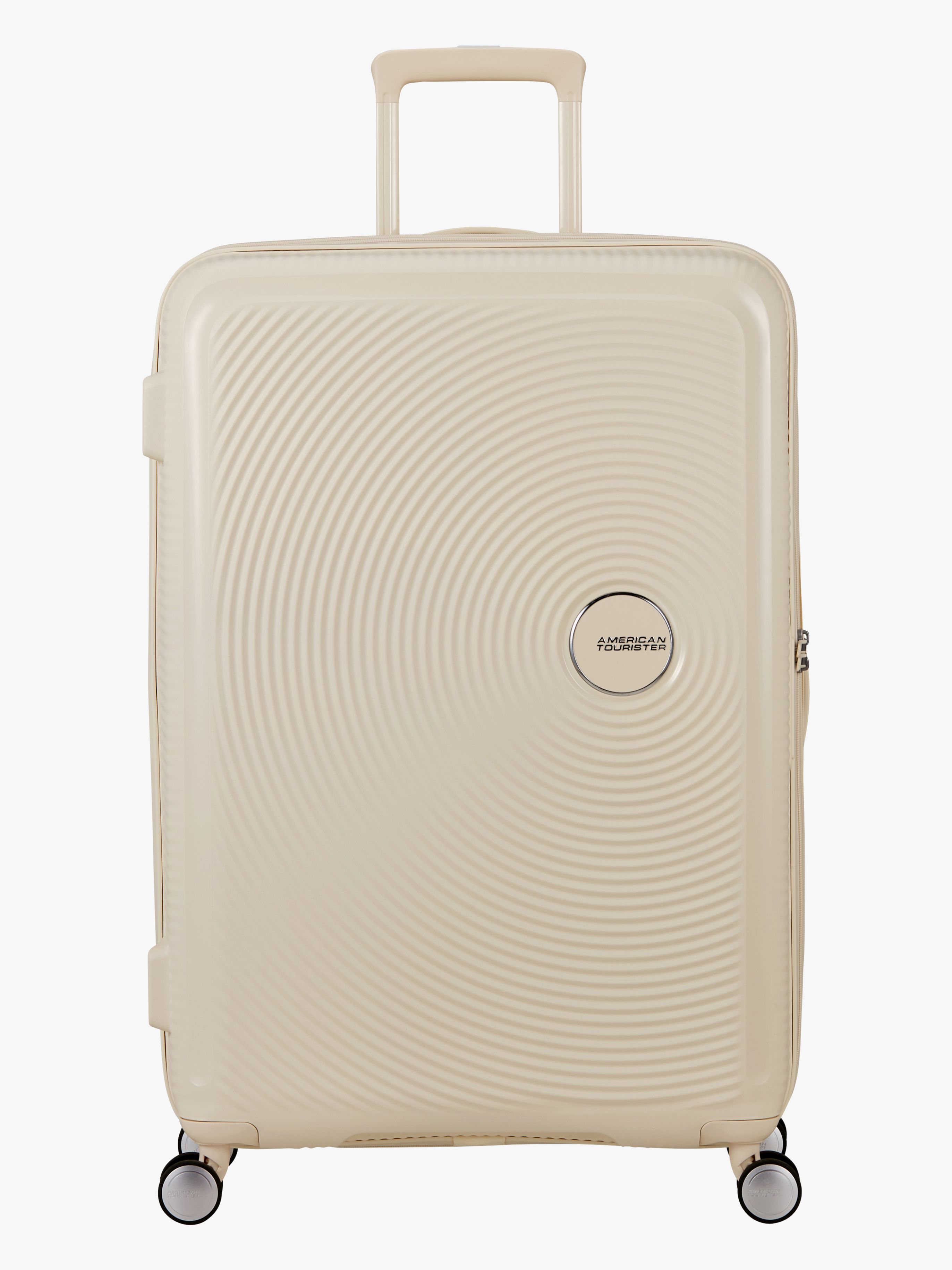 American Tourister Soundbox Spinner Kuffert 97-110L, Coconut Sand