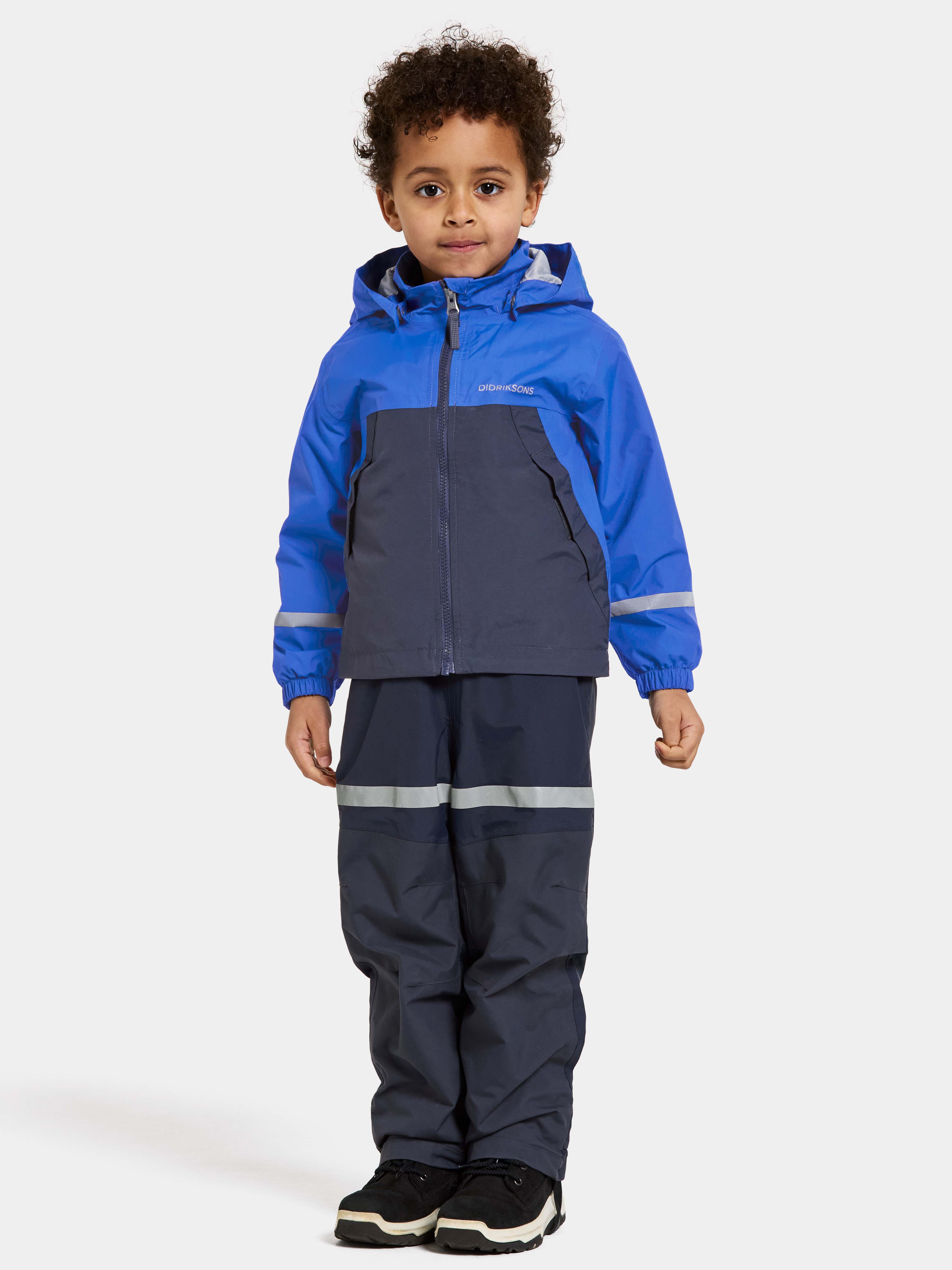 Didriksons Bladet Skaljakke, Caribbean Blue, 90