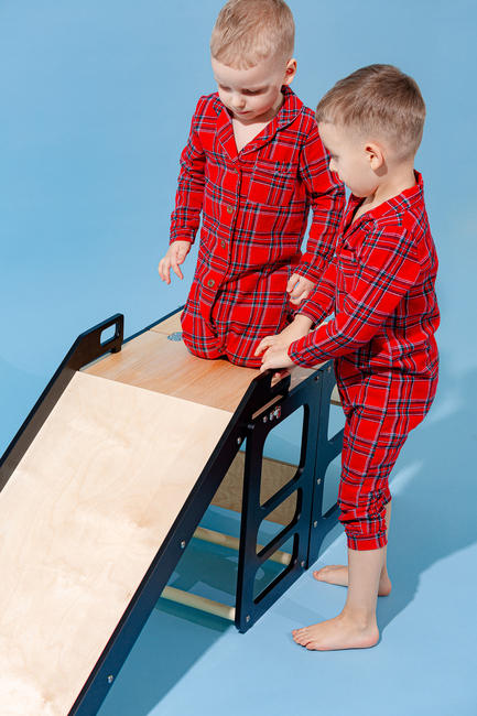 Duck Woodworks Rutsjebane til Sammenklappeligt Læringstårn, Sort