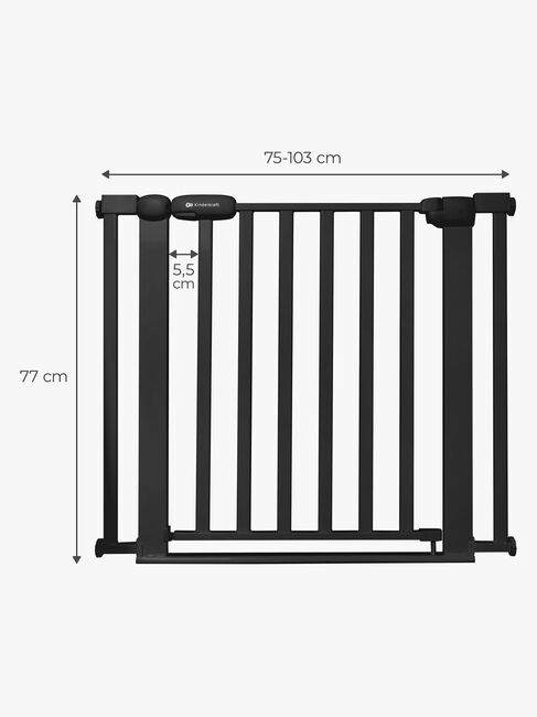Kinderkraft LOCK&GO Sikkerhedsgitter, Black