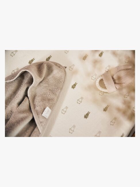 Jollein Happy Miffy Puslepudebetræk 50x70cm, Olive Green