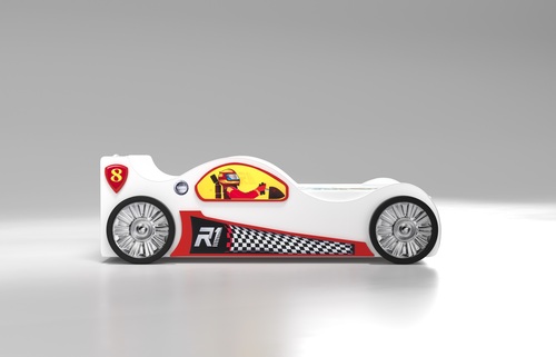 Cloudberry Castle Seng NORRIS 80x160, Hvid