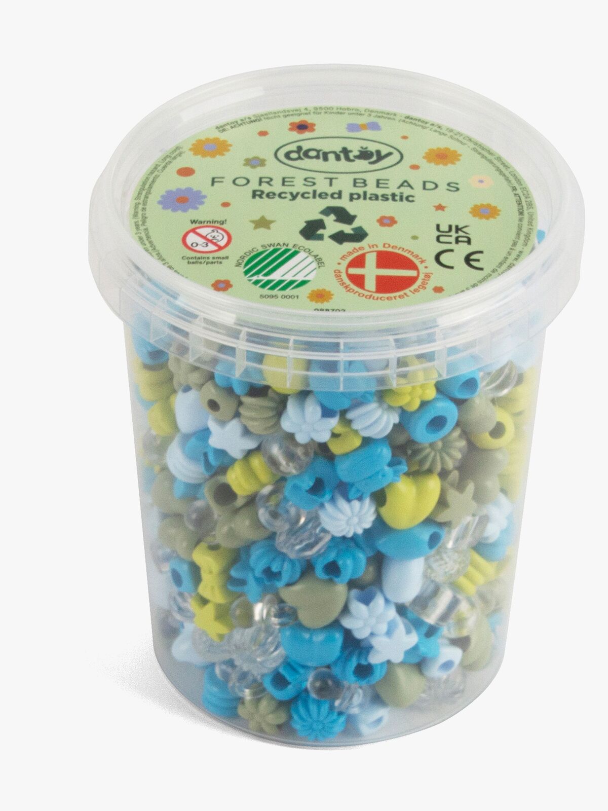 Dantoy Pastel Forest Perler Large 520 Stk.