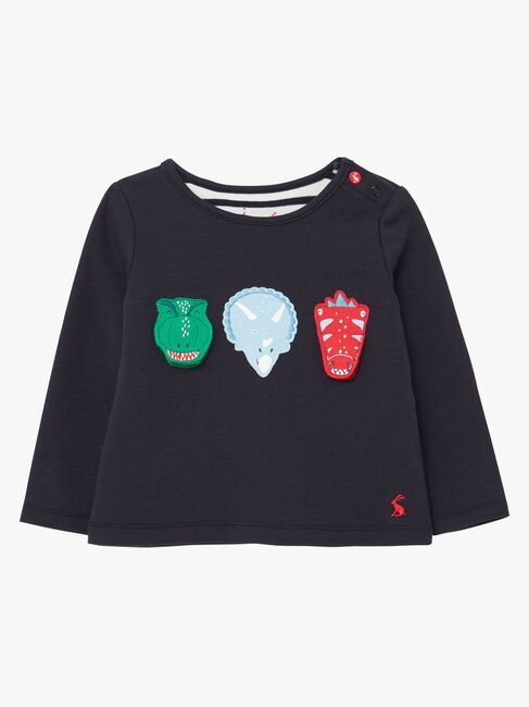 Tom Joule Chomp T-shirt, Navy Dinosaur