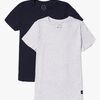 Luca & Lola Davide T-Shirt 2-pak, Grey Melange/Navy