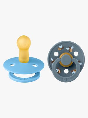 BIBS Studio Colour Bumblebee Sut 2-pak Latex Str. 2, Breeze