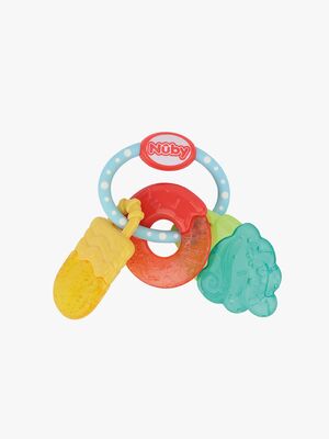 Nuby Icy Bite Sweets Bidering, Yellow/Turqoise/Red