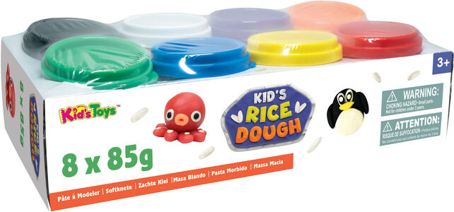 Kid's Rice Dough Modellervoks 8-pak