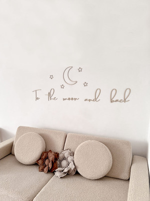 lis wycina To The Moon And Back Vægdekoration