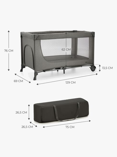 Kinderkraft JOY 2 Weekendseng, Dark Grey