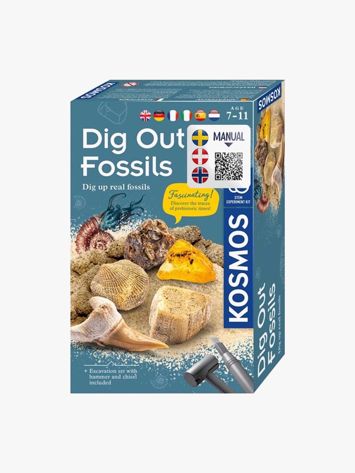 Kosmos Udgravningssæt Fossiler
