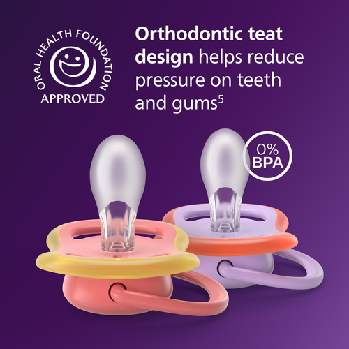 Philips Avent Ultra Air-sut 18m+ 2-pak, Rød/Lilla