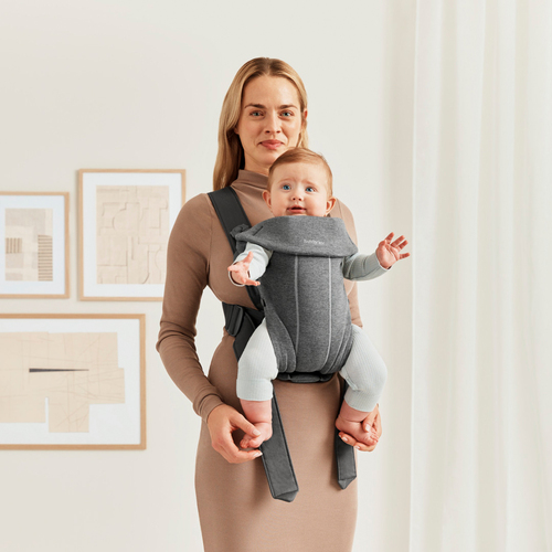 BabyBjörn Mini Bæresele 3D Jersey, Dark grey