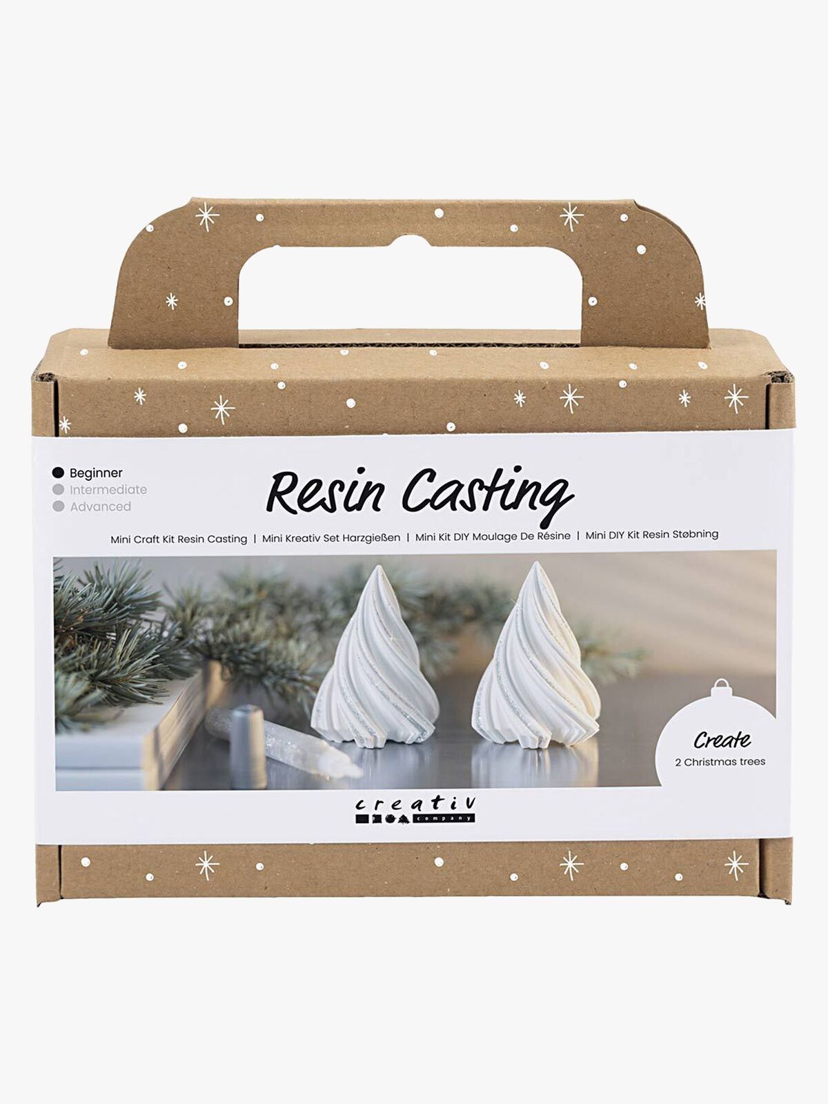 Creativ Company Kreasæt Støberesin Juletræer DIY