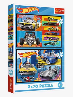 Trefl Hot Wheels Puslespil 2x70 Brikker