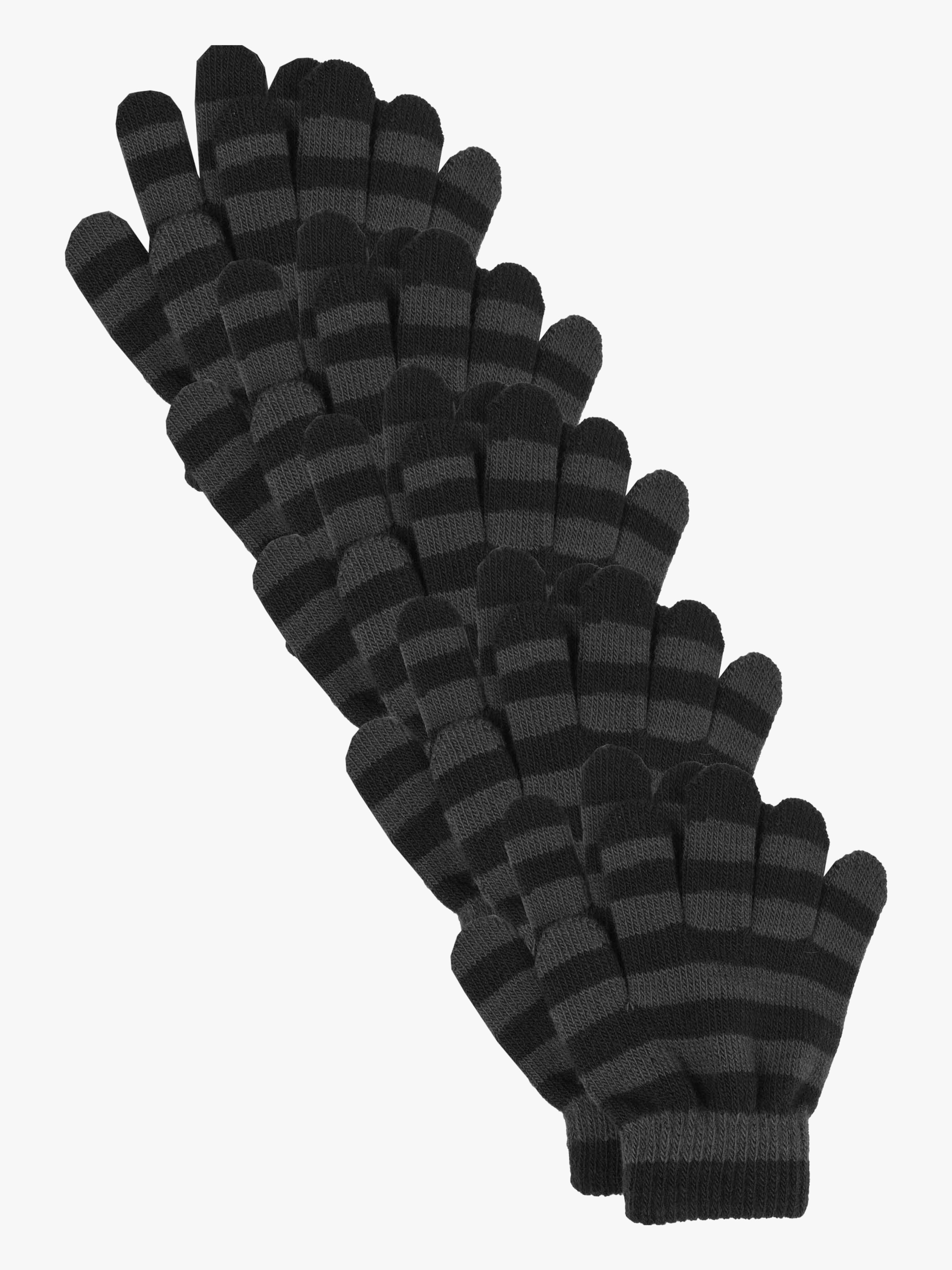 Lindberg Fjugesta Magic Fingervanter 5-pak, Anthracite, 2-5 år