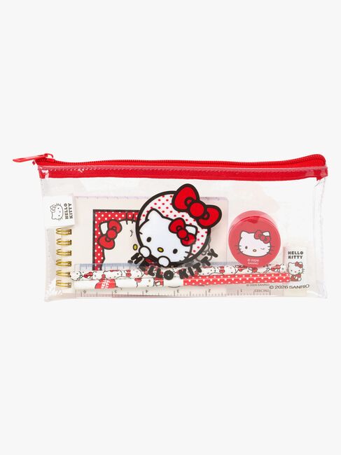 Hello Kitty Penalhus med Skrivesæt, Pink